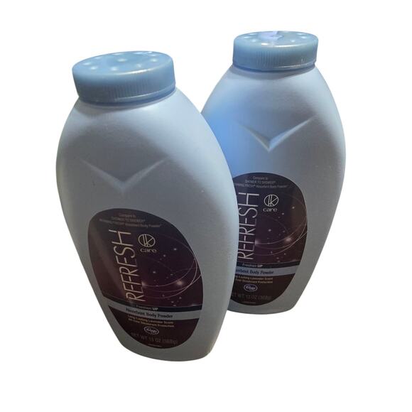 Refresh Morning Fresh TALC POWDER Long Lasting Lavender Scent (Lot 2) Absorbent - Picture 1 of 2
